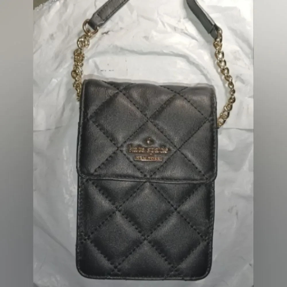 Kate Spade Quilted Black Crossbody Bag Nwot